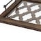 Homeroots 35in Silver Wood Indoor Outdoor Tray With Handles 376037 - alternate 4