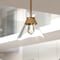 Vaxcel Harper 1L Gold Brass Mid-Century Modern Pendant Light Clear Glass P0403 - alternate 5