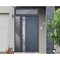 Vdomdoors Steel Door Deux 0729 Gray Graphite Sidelight and Transom Window Stainless Inserts Single Modern Pai DEUX0729EXD-GRE-W36+14 x H80+16-Right-hand Inswing - alternate 3