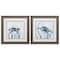 Homeroots 19" X 19" Distressed Wood Toned Frame Turtle In Grass, Set Of 2, 2PK 365278 - alternate 3
