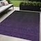 Homeroots 5' X 8' Eggplant Purple And Charcoal Abstract Washable Indoor Outdoor Area Rug 588937 - alternate 1
