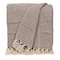 Homeroots Brown and Beige Woven Herringbone Handloomed Throw 476203 - alternate 3