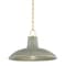 Hudson Valley Lighting Pottersville 18 in. Pendant Aged Brass/Ceramic Moss Crackle 1918-AGB/CMC - alternate 1
