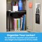 Lockermate By Bostitch Adjust-A-Shelf Locker Shelf & Organizer, Extends to Fit Your Locker, Includes Storage Drawer, Black 5025-BLK - alternate 4