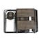 Homeroots Black and Brown Wood and Steel Office Chair 568252 - alternate 1