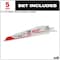 Milwaukee Tool 6" 5 TPI The Ax Sawzall  Blade (5 Pk) 48-00-5021 - alternate 4
