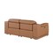 Homeroots 76in Chestnut and Silver Italian Leather Power Reclining Loveseat 720516 - alternate 4