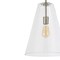 Jonathan Y Arlo 11.5" 1-Light Mid-Century Modern Iron/Seeded Glass LED Pendant, Nickel/Clear JYL7594A - alternate 6