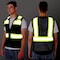 Protectx High Visibility Safety Vest, 6 Pockets, Zipper Front, Mesh Back, Black, 3PK SV-120SM4-BKBK03-S - alternate 3