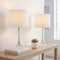 Jonathan Y Dana 19.5" Crystal Column/Metal LED Table Lamp, Clear, 2PK JYL2078A-SET2 - alternate 9