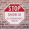 Signmission Stop Show Id All Visitors Must Sign, 6 inch X 6 inch, Plastic Sign, 2PK OC-P-2PACK-6-191 - alternate 4