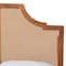 Baxton Studio Rodolfo Platform Bed - Mid-Century Modern Bed with Woven Rattan Headboard, King 269-12649-9409-ZORO - alternate 5