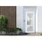 Vdomdoors Front Exterior Prehung FiberGlass Door Frosted Glass / Manux 8552 White Silk / Transom Window / Off MANUX8552EXD-WS-W30 x H80+14-RH - alternate 2