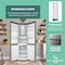 Equator Bottom Mount Refrigerator-Freezer BUILT-IN ICE MAKER Frost Free Reversible 110V - EStar 806899 - alternate 4