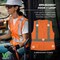 Ergodyne Hi-Vis Vest, XL, 29 " L, Orange 22455 - alternate 6