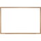 Ghent Dry Erase Board, Porcelain, 24 5/8 in, 36 5/8 in, Wood Frame, White, Matte M1W-23-1 - alternate 1