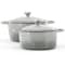 Megachef 7 Piece Enameled Cast Iron Cookware Set in Gray 750124530M - alternate 4