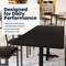 Flash Furniture Commercial Black Laminate Tabletop-Dual Table Height Crisscross Bases, 72 in x 30 in XU-BLKTB-3072-T2222-GG - alternate 5