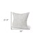 Homeroots 22" Cream And Black Geometric Linen Throw Pillow Cover with Embroidery 608205 - alternate 2