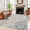 World Rug Gallery Marble Swirl Distressed Area Rug 7 ft 10 in x 10 ft Gray WR200GRAY8X10 - alternate 1
