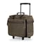 Picnic Time Family Of Brands Somm 12 Bottle Insulated Wine Bag with Rolling Cart, Khaki Green with Brown Accents 664-12-140-000-0 - alternate 5
