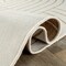 World Rug Gallery Modern Abstract Lines Weather Resistant Reversible Indoor/Outdoor Rug 2 ft x 7 ft Natural WR110NATURAL2X7 - alternate 3