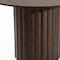 Homeroots 46" Brown Wood Pedestal Base Round Top Dining Table 720643 - alternate 3