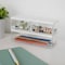 Martha Stewart Brody Clear Plastic Storage Organizer Bins W/ White Engineered Wood Lids, SM-x2/MED-x1 BE-PB3316-WD-3-CL-WH-MS - alternate 4