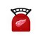 Holland Bar Stool Co 36" Blk Wrinkle Detroit Red Wings Swivel Bar Stool, Jailhouse Back L01836DetRed - alternate 2