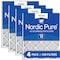 Nordic Pure 14x24x1 Pleated Air Filter, High Capacity, Electrostatically Charged Synthetic Media, MERV 12, 4 PK 14x24x1M12-4 - alternate 1
