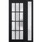 Vdomdoors Front Exterior Prehung FiberGlass Door Frosted Glass / Manux 8312 Matte Black / Sidelight Exterior MANUX8312EXD-BLK-W36+16 x H80-RH - alternate 4