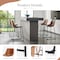 Simple Deluxe Counter Height Bar Stools Set of 2, 26 Inch Modern Bar Chairs with Metal Legs and Footrest, Armless 3A88CHAIR6013BRN02 - alternate 5