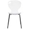 Leisuremod Modern Oyster Transparent Side Dining Side Chair with Black Base in Clear, 4PK OCB-17CL4 - alternate 6