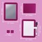 Lockermate 6-Piece Locker Organizer Kit, Mirror, Whiteboard, Storage Cup & Dry Erase Marker, Pink 5096-FCH - alternate 4