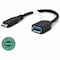 Plugable Technologies PLUGABLE USB C TO USB ADAPTER CABLE WITH DRIVERLESS TECHNOLOGY, ENABLES CONNECTI USBC-AF3 - alternate 1