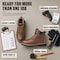 Handpoint Mens 6 in Soft Toe Work Boots-Water Resistant, Slip Resistant, Goodyear Welt Leather, 6.5 ELK84424-EE-6.5 - alternate 3