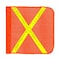 Safetywhips Warning Whip Flag, Orange Mesh, Yellow Reflective X, 16 Length Flag16-O-XY - alternate 1