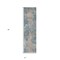 Homeroots 8' Runner Teal and Taupe Abstract Washable Non Skid Indoor Outdoor Runner Rug 564288 - alternate 7