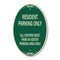 Signmission Parking Sign Resident Parking Only All Visito, 12 In X 18 In Architectural, Heavy Gauge Aluminum A-OV-G-1218-23359 - alternate 1