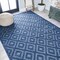 Jonathan Y Portmany Neutral Diamond Trellis Navy 3 ft. x 5 ft. Indoor/Outdoor Area Rug IBZ104B-3 - alternate 4