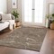 Homeroots 3' X 5' Brown And Ivory Abstract Washable Indoor Outdoor Area Rug 601038 - alternate 5