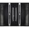 Vdomdoors Steel Double Doors Deux 1755 Black Enamel 2 Sidelight Exterior Windows Stainless Inserts Single Mod DEUX1755DEXD-BLK-RH-W16+72+16 x H80 - alternate 3