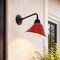 Jonathan Y Croydon 9.63" 1-Light Farmhouse Industrial Indoor/Outdoor Iron LED Gooseneck Arm Outdoor Sconce, Red JYL7612E - alternate 3