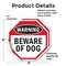 Signmission Warning Beware of Dog, 4 inch X 4 inch, Vinyl Decal, 2PK OC-D-2PACK-4-49 - alternate 2