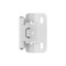 Amerock 1/2in 13 mm Overlay Self-Closing, Partial Wrap White Hinge - 1 Pair BPR7550W - alternate 1