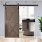 Yssoa Miibox 8ft, Fit 40in Wide Door Panel I Shape Hanger Sliding Barn Roller Hardware Kit, Smooth HIROLLDOOR01STEEL8B - alternate 2