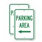 Signmission Parking Area with Left Arrow, 18'' X 24'' 2 Signs, Heavy Gauge Aluminum, 2PK A-1824-2PACK-23466 - alternate 1