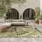 Homeroots 9' X 12' Ivory And Green Palm Leaf Indoor Outdoor Area Rug 548117 - alternate 5