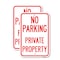 Signmission No Parking Private Property, 18'' X 24'' 2 Signs, Heavy Gauge Aluminum, 2PK A-1824-2PACK-23677 - alternate 1