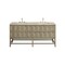 James Martin Vanities Emmeline 72" Double Vanity, Pebble Oak, w/ 3 CM Tajnar Eclos Top w/FreePower Wireless Charger D100-V72-PBO-FTJR - alternate 1